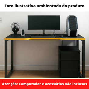 Mesa-Gamer-Retangular-Home-Office-134-x-60-cm-Pe-Tubular-Cor-Preto-com-Borda-Amarela