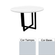 Mesa-de-Reuniao-Redonda-110-x-110-cm-Pe-Tubular-PE25-em-MDP-Cinza-com-Base-Cinza