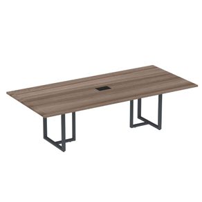 Mesa-com-caixa-de-tomada-Walnut-base-Grafito