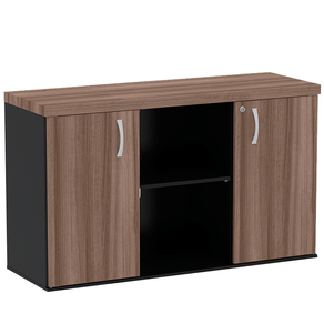 Armario-Baixo-Credenza-com-Nicho-Unico-Central-e-Duas-Portas-PE40-em-MDP-Cor-Walnut-01