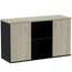 Armario-Baixo-Credenza-com-Nicho-Unico-Central-e-Duas-Portas-PE25-em-MDP-Nogueira-CasaBlanca-e-Preto-03