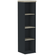 Armario-Torre-Nicho-PE40-em-MDP-Cor-Nogueira-CasaBlanca-e-Preto