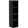 Armario-Torre-Nicho-PE40-em-MDP-Cor-Walnut-e-Preto