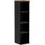 Armario-Torre-Nicho-PE40-em-MDP-Cor-Walnut-e-Preto