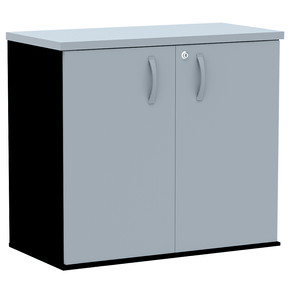 Armario-Baixo-PE25-em-MDP-Liso-Cinza-e-Preto-01 Armario-Baixo-PE25-em-MDP-Liso-Cinza-e-Preto-01
