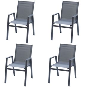 Kit-4-Cadeiras-Guaruja-Rivatti-em-Aluminio-Grafite-com-Tela-Mesh-Grafite