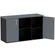 Armario-Baixo-Credenza-com-Dois-Nichos-e-Duas-Portas-PE25-em-MDP-Cor-Preto-e-Grafito-02