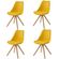 Kit-4-Cadeiras-Luisa-Rivatti-Polipropileno-Amarela-Base-Madeira