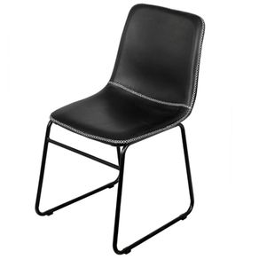 Cadeira-Verner-Revestimento-em-Poliuretano--PU--Preto-Base-Aco--1-