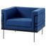 Poltrona-Le-Corbusier-Daf-Moveis-em-Madeira-Eucalipto-Linho-Azul-Marinho-Base-Aco-