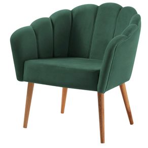 Poltrona-Petala-Slim-Daf-Moveis-Estrutura-em-Madeira-Eucalipto-Veludo-Verde-Base-Madeira-Tauari