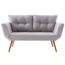 Sofa-Cama-2-Lugares-Adele-Daf-Moveis-140-cm-Madeira-Eucalipto-Linho-Cinza-Claro-Base-Madeira-Tauari
