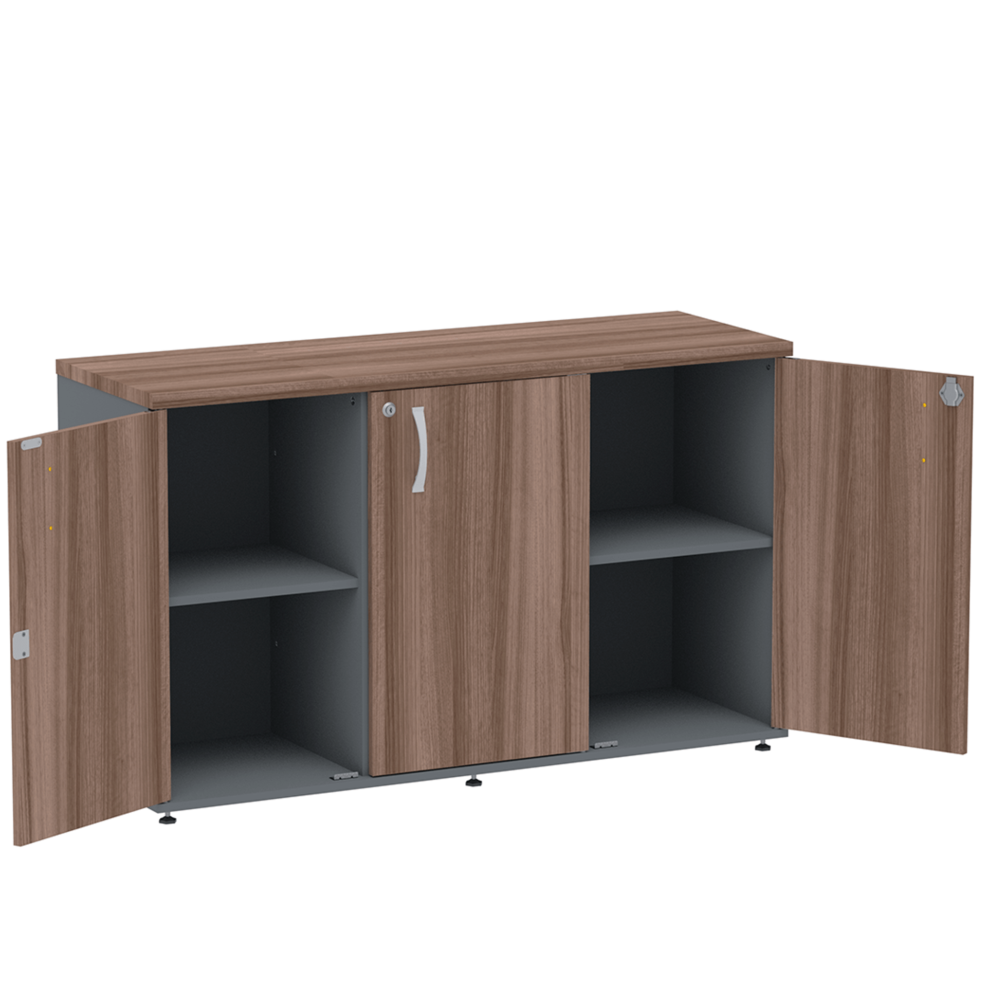 Armário Baixo Credenza PE25 Pandin 121,50 cm (largura) em MDP Cor