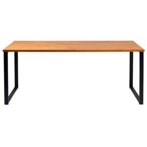 Mesa-de-Jantar-Boston-Linha-Industrial-Daf-Moveis-Retangular-180-cm-Madeira-Taeda-Mel-Base-Aco-Preto