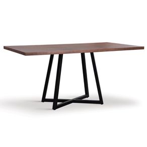 Mesa-de-Jantar-Orlando-Linha-Industrial-Daf-Moveis-Retangular-180-cm-Madeira-Taeda-Castanho-Base-Aco-Preto