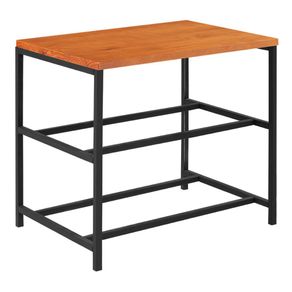 Sapateira-Detroit-Linha-Industrial-Daf-Moveis-50-cm-Tampo-Madeira-Taeda-Mel-Base-Aco-Preto