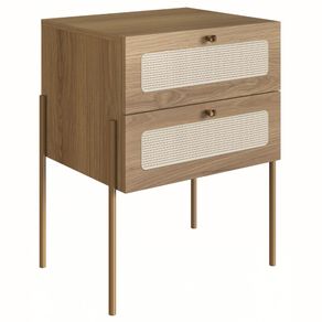 Mesa-de-Cabeceira-Oslo-Artesano-48-cm-em-MDP-Palha-Natural-2-Gavetas-Base-Madeira--3-