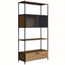 Estante-Industrial-York-Artesano-90-cm--largura--em-MDP-Vermont-Duas-Portas-Aco-Preto