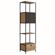 Estante-Industrial-York-Artesano-90-cm--largura--em-MDP-Hanover-Uma-Porta-Aco-Preto