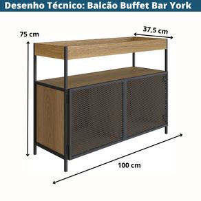 Balcao-Buffet-Bar-Industrial-York-Artesano-100-cm--largura--em-MDP-Hanover-Duas-Portas-Aco-Preto--5-