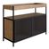 Balcao-Buffet-Bar-Industrial-York-Artesano-100-cm--largura--em-MDP-Vermont-Duas-Portas-Aco-Preto