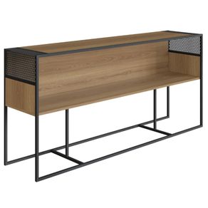 Aparador-Industrial-York-Artesano-160-cm--largura--em-MDP-Hanover-com-Nicho-Aco-Preto