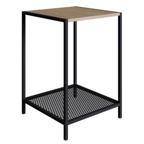 Mesa-Lateral-Industrial-York-Artesano-Quadrada-40-cm--largura--em-MDP-Hanover-Base-Aco-Preto