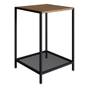 Mesa-Lateral-Industrial-York-Artesano-Quadrada-40-cm--largura--em-MDP-Vermont-Base-Aco-Preto