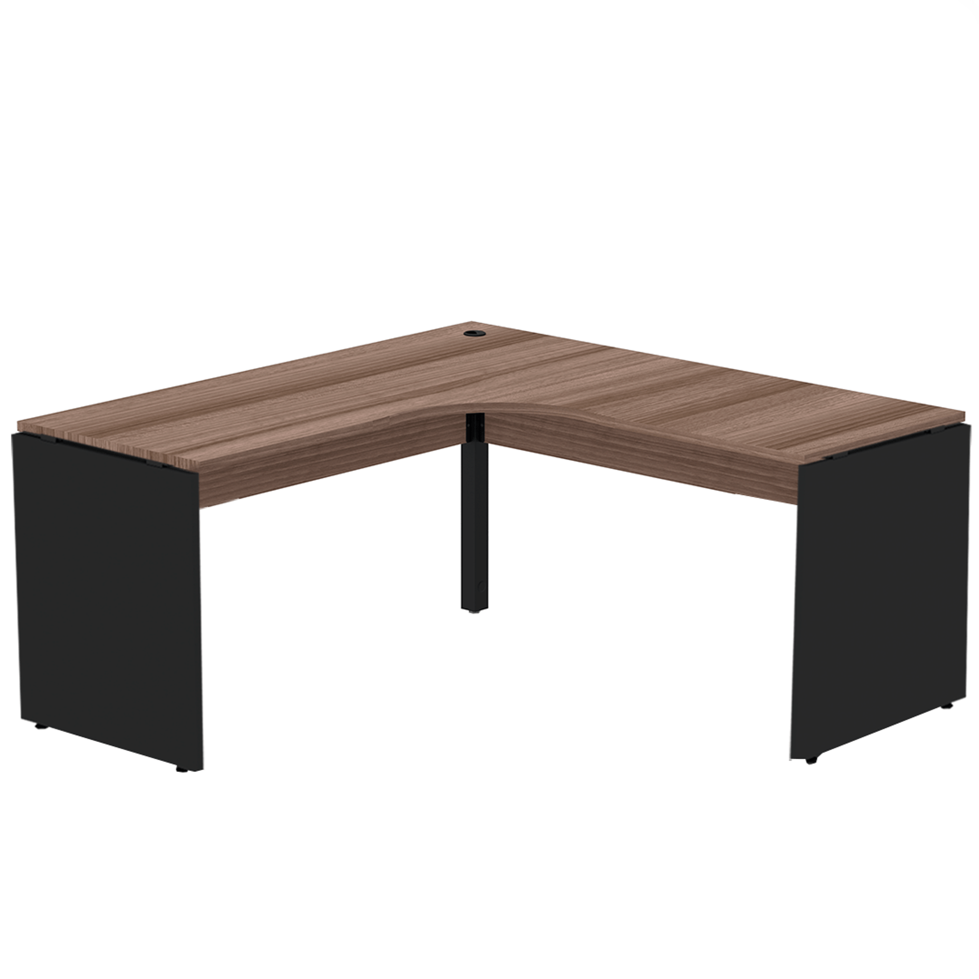 Mesa de Escritório em L Pé painel PE25 Pandin em MDP 135 x 135 x