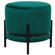 Puff-Jupiter-Rivatti-35-cm--altura--Estofado-em-Veludo-Verde-Base-Aco-Preto