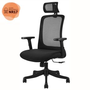 Cadeira-Giratoria-NR-17-Boston-Rivatti-c-Encosto-de-Cabeca-Tela-Mesh-Preta-Base-Rodizio-Nylon Cadeira-Giratoria-NR-17-Boston-Rivatti-c-Encosto-de-Cabeca-Tela-Mesh-Preta-Base-Rodizio-Nylon