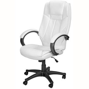 Cadeira-Giratoria-Cordoba-Rivatti-Revestida-em-Poliuretano-Branco-Base-Rodizio-Nylon