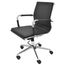 Cadeira-Giratoria-Baixa-Valencia-Soft-Rivatti-Revestida-em-Poliuretano-Preto-Base-Rozio-Nylon