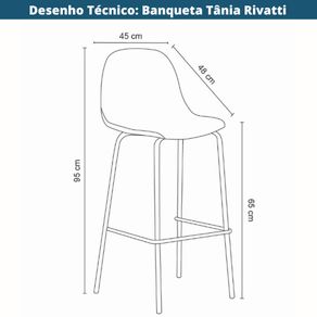 Banquetas-Baixas-Tania-Rivatti-95-cm--altura--em-Poliuretano-Marrom-Vintage-Base-Aco-Preto