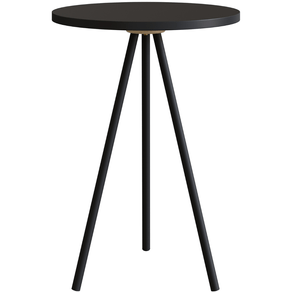 Mesa-Lateral-Redonda-Artesano-485-cm--altura--em-MDP-Estrutura-Metalica-em-Aco-Preto