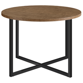 Mesa-de-Centro-Redonda-Artesano-50-cm--largura--em-MDP-Estrutura-Preta-Metalica-em-Aco-Vermont-