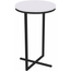 Mesa-Lateral-Redonda-Volpi-Artesano-56-cm--altura--em-MDP-Estrutura-Preta-Metalica-em-Aco-Branco
