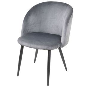 Cadeira-Marselha-Elisa-Rivatti-em-Veludo-Cinza-Escuro-Base-em-Aco-Preto Cadeira-Marselha-Elisa-Rivatti-em-Veludo-Cinza-Escuro-Base-em-Aco-Preto