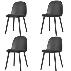 Kit-4-Cadeiras-Maite-Preta Kit-4-Cadeiras-Maite-Preta
