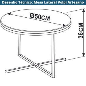 Mesa-Lateral-Redonda-Volpi-Artesano-36-cm--altura--em-MDP-Estrutura-Preta-Metalica-em-Aco-Branco--1-