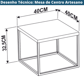 Mesa-Lateral-Redonda-Volpi-Artesano-36-cm--altura-Mesa-Lateral-Quadrada-Cube-Artesano-325-cm--altura--em-MDP-Estrutura-Preta-em-Aco-Preto-Fosco