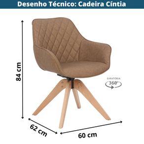 Kit-2-Cadeiras-Giratorias-com-Braco-Cintia-Rivatti-em-Poliuretano--Pu--Marrom-Claro-Base-Madeira--5-