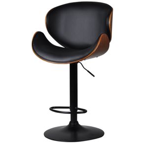 Banqueta-Giratoria-Ilheus-Rivatti-PU-Preto-Brilho-Base-Disco-Preto