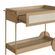 4--Detalhe-Carrinho-Bar-1-Gaveta-Oslo-Artesano-112cm-MDP-Hanover-Tela-Sintetica-Palhinha-Bege-Pe-Metal-Dourado