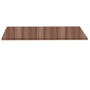 Tampo Quadrado 70 cm (Largura) PE40 Pandin MDP 4,00 cm (altura) Cor Walnut