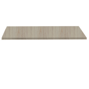 Tampo Quadrado 80 cm (Largura) PE40 Pandin MDP 4,00 cm (altura) Cor Nogueira CasaBlanca