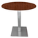 Mesa-Quadrada-Alpha-Inox-Prata-7350-cm--Altura--Tampo-MDP-Redondo-60-cm-Escarlate--Larg-