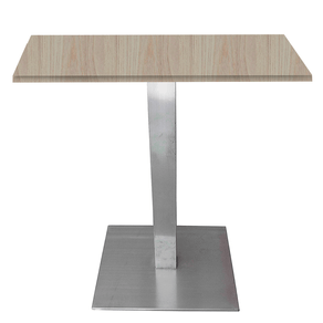 Mesa-Quadrada-Alpha-Inox-Prata-7350-cm--Altura--Tampo-MDP-Quadrado-80-cm-Nogueira-CasaBlanca--Larg- Mesa-Quadrada-Alpha-Inox-Prata-7350-cm--Altura--Tampo-MDP-Quadrado-80-cm-Nogueira-CasaBlanca--Larg-