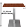 Mesa-Quadrada-Alpha-Inox-Prata-7350-cm--Altura--Tampo-MDP-Quadrado-80-cm-Escarlate--Larg-