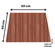 Mesa Beta em Inox 75,00 cm (Altura) Disco Redondo Tampo MDP Quadrado 60 cm Walnut (Larg)